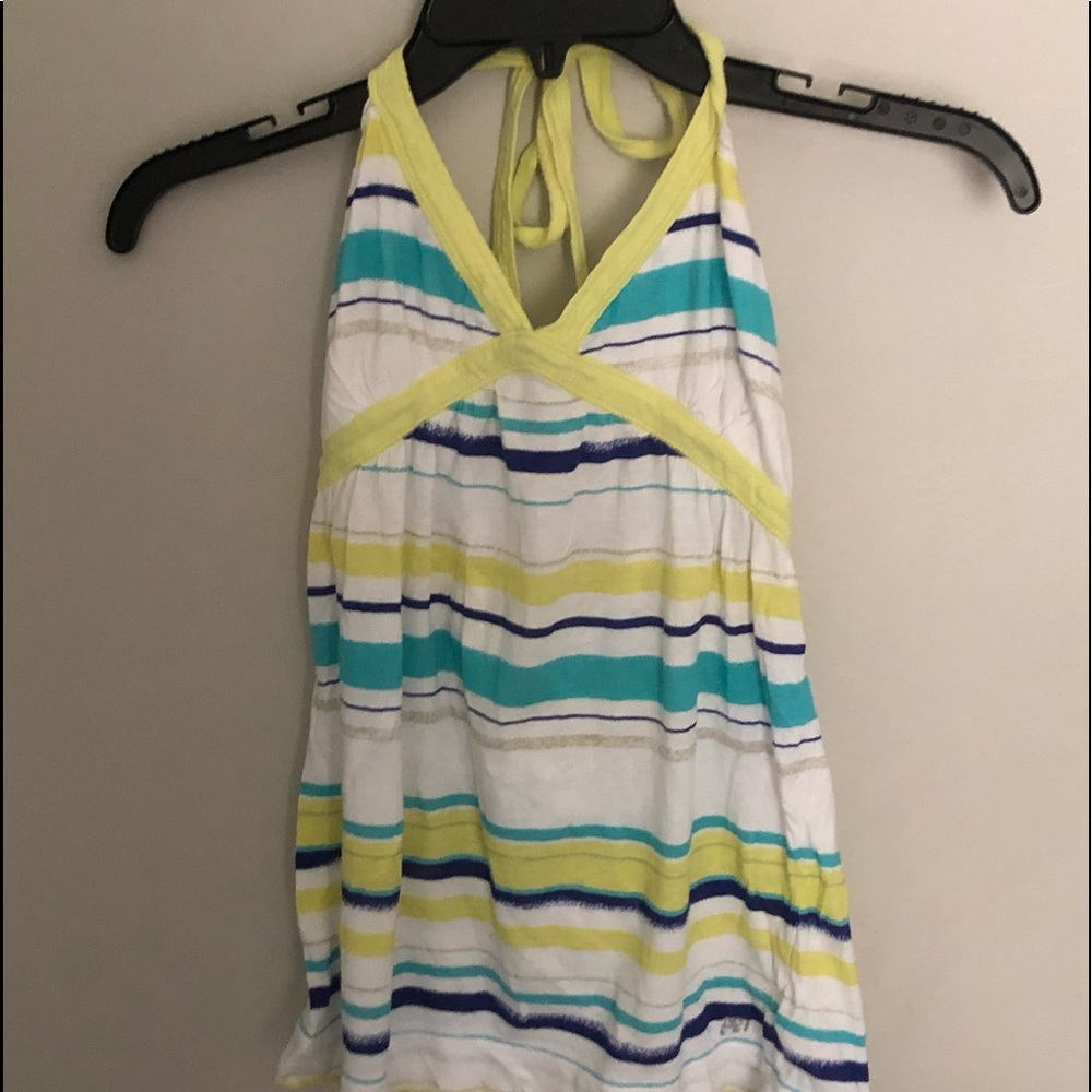XS yellow striped top